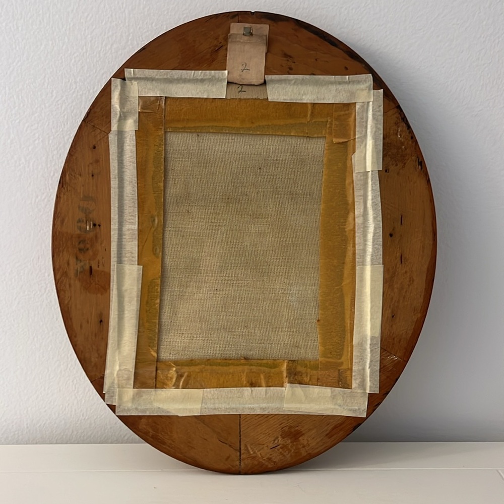 Vintage Oval Wooden Framed Floral Still Life Artist Signed - Picture 6 of 11
